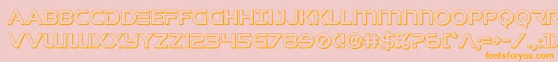 singaporesling3d Font – Orange Fonts on Pink Background