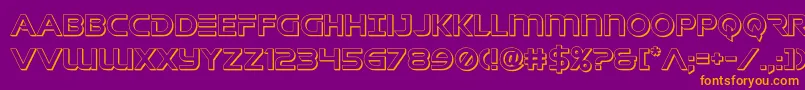 singaporesling3d Font – Orange Fonts on Purple Background