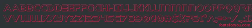 singaporesling3d Font – Red Fonts on Black Background