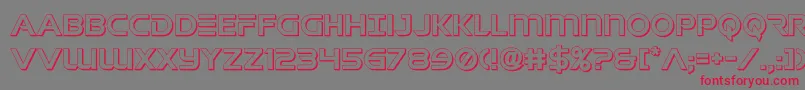 singaporesling3d Font – Red Fonts on Gray Background