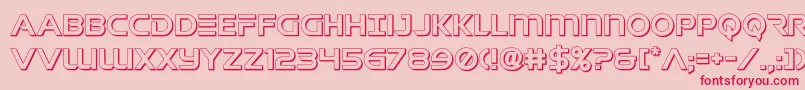 singaporesling3d Font – Red Fonts on Pink Background