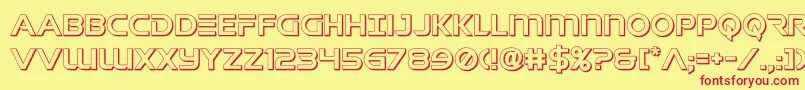 singaporesling3d Font – Red Fonts on Yellow Background
