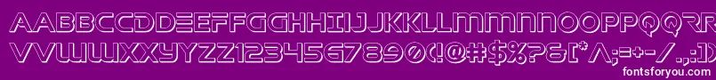 singaporesling3d Font – White Fonts on Purple Background