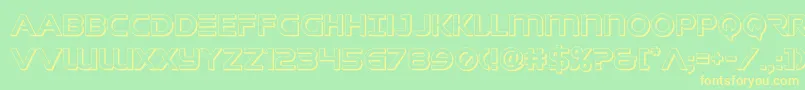 singaporesling3d Font – Yellow Fonts on Green Background