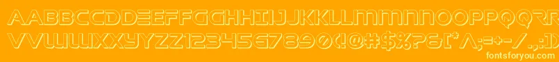 singaporesling3d Font – Yellow Fonts on Orange Background
