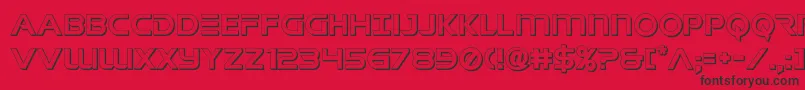 singaporesling3d Font – Black Fonts on Red Background
