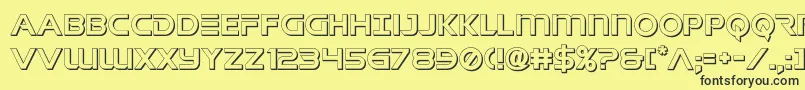singaporesling3d Font – Black Fonts on Yellow Background