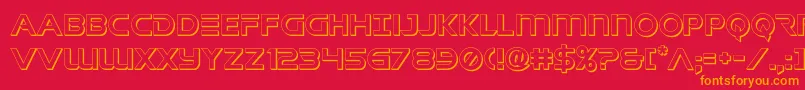 singaporesling3d Font – Orange Fonts on Red Background