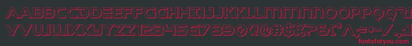 singaporesling3d Font – Red Fonts on Black Background