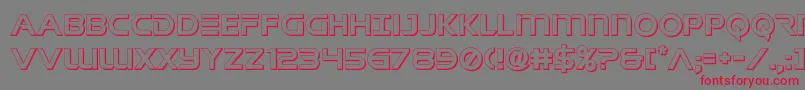 singaporesling3d Font – Red Fonts on Gray Background
