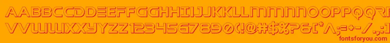 singaporesling3d Font – Red Fonts on Orange Background