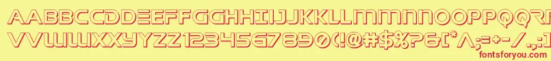 singaporesling3d Font – Red Fonts on Yellow Background