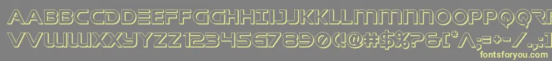 singaporesling3d Font – Yellow Fonts on Gray Background