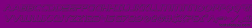 singaporesling3dital Font – Black Fonts on Purple Background