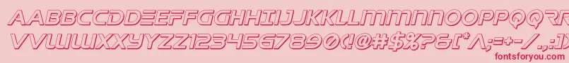 singaporesling3dital Font – Red Fonts on Pink Background