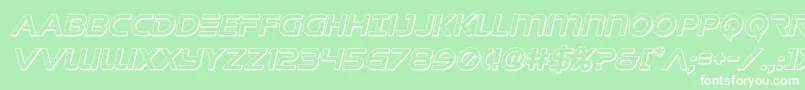 singaporesling3dital Font – White Fonts on Green Background