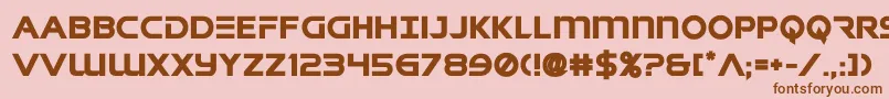 singaporeslingbold Font – Brown Fonts on Pink Background