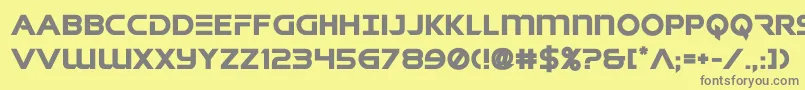 フォントsingaporeslingbold – 黄色の背景に灰色の文字