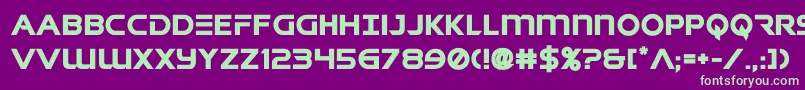 singaporeslingbold Font – Green Fonts on Purple Background