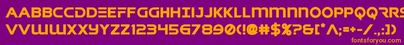 singaporeslingbold Font – Orange Fonts on Purple Background