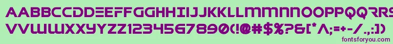 singaporeslingbold Font – Purple Fonts on Green Background