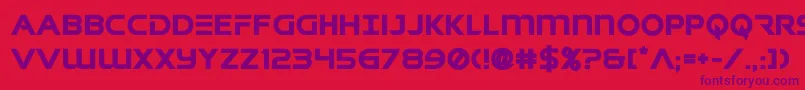 singaporeslingbold Font – Purple Fonts on Red Background