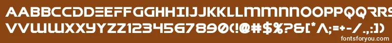 フォントsingaporeslingbold – 茶色の背景に白い文字