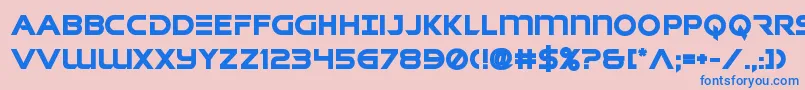 singaporeslingbold Font – Blue Fonts on Pink Background