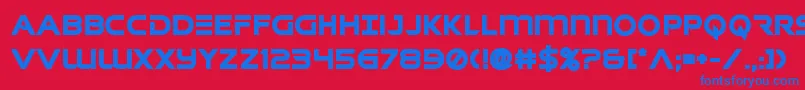 singaporeslingbold Font – Blue Fonts on Red Background