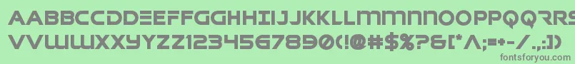 フォントsingaporeslingbold – 緑の背景に灰色の文字