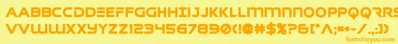 singaporeslingbold Font – Orange Fonts on Yellow Background