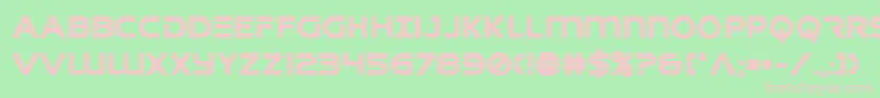 singaporeslingbold Font – Pink Fonts on Green Background