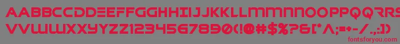 singaporeslingbold Font – Red Fonts on Gray Background