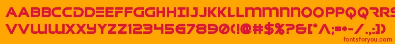 singaporeslingbold Font – Red Fonts on Orange Background