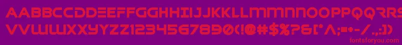 singaporeslingbold Font – Red Fonts on Purple Background