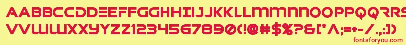 singaporeslingbold Font – Red Fonts on Yellow Background