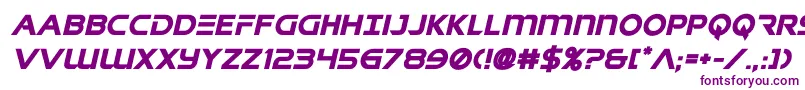 singaporeslingboldital Font – Purple Fonts on White Background