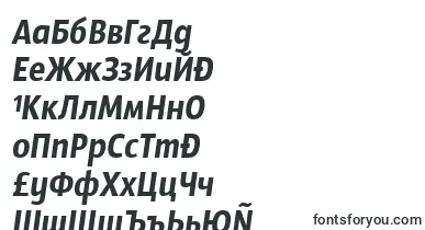 SansusWebissimoItalic font – bulgarian Fonts