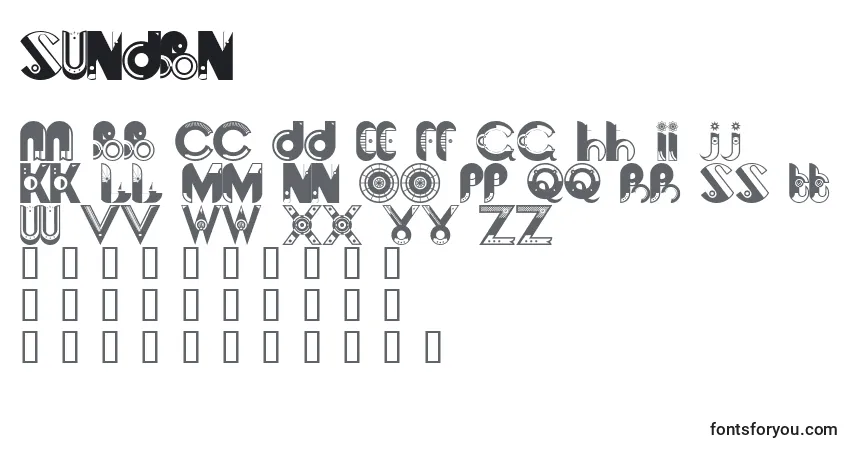 characters of sundbn font, letter of sundbn font, alphabet of  sundbn font