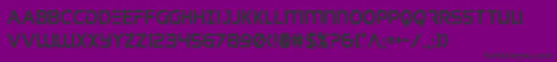 singaporeslingcond Font – Black Fonts on Purple Background