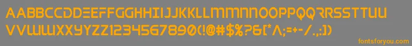 singaporeslingcond Font – Orange Fonts on Gray Background