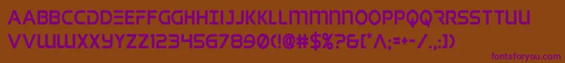 singaporeslingcond Font – Purple Fonts on Brown Background