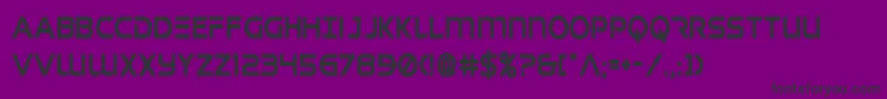 singaporeslingcond Font – Black Fonts on Purple Background