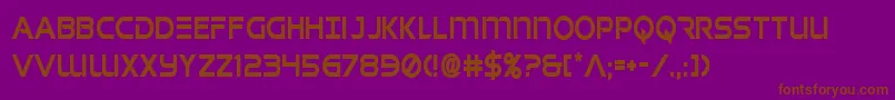 singaporeslingcond Font – Brown Fonts on Purple Background