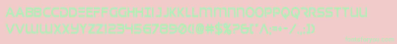 singaporeslingcond Font – Green Fonts on Pink Background