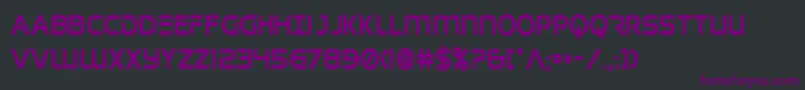 singaporeslingcond Font – Purple Fonts on Black Background