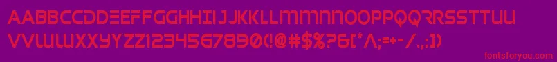 singaporeslingcond Font – Red Fonts on Purple Background