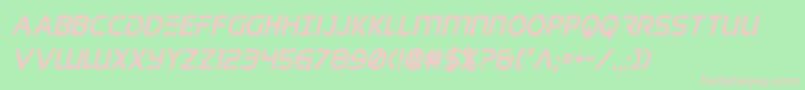 singaporeslingcondital Font – Pink Fonts on Green Background