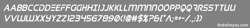 singaporeslingcondital Font – White Fonts on Gray Background