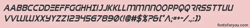 singaporeslingcondital Font – Black Fonts on Pink Background